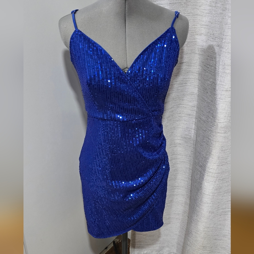Short Blue Dress, Size M